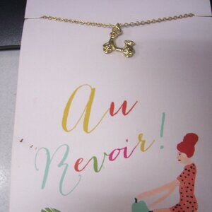 Lucky Feather Scooter Necklace - 16in - 18in  Ar Revoir
